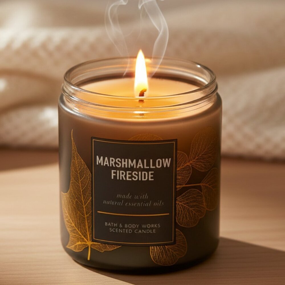 242. Bath & Body Works Marshmallow Fireside – Single Wick Candle – Brand New